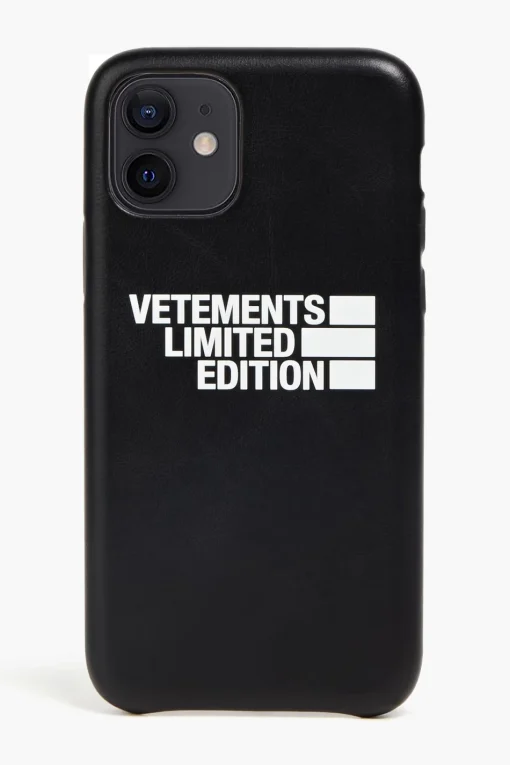 Vetements Limited Edition Printed Faux Leather iPhone Case