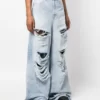 Vetements Ripped-Detail Denim Jeans 4