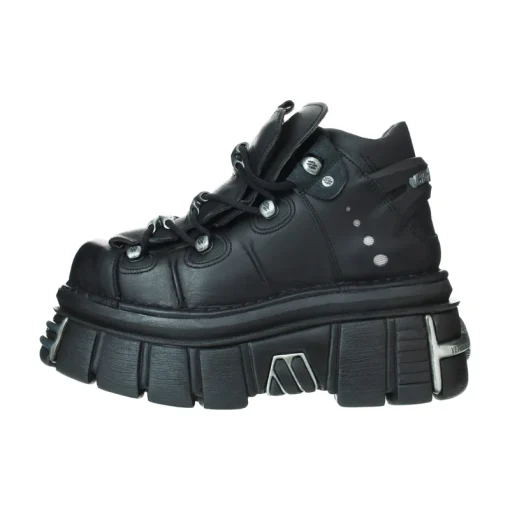 Vetements Black New Rock Edition Platform Sneakers 2