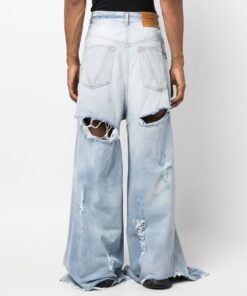 Vetements Ripped-Detail Denim Jeans 5