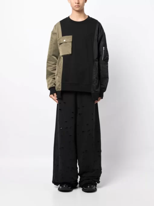 Vetements Ripped Detailing Cotton Track Pants 2